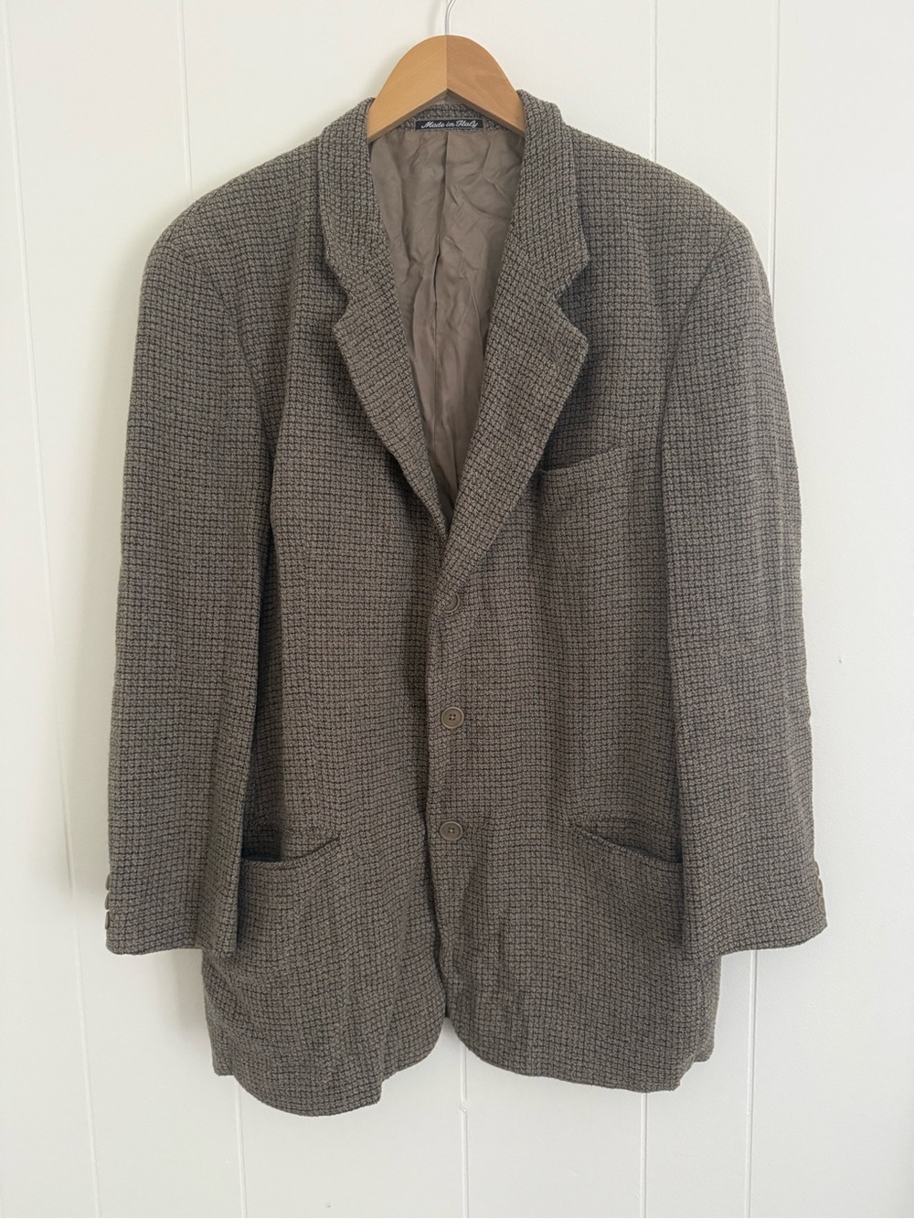 Giorgio Armani Vintage Brown Textured Sport Coat Blazer